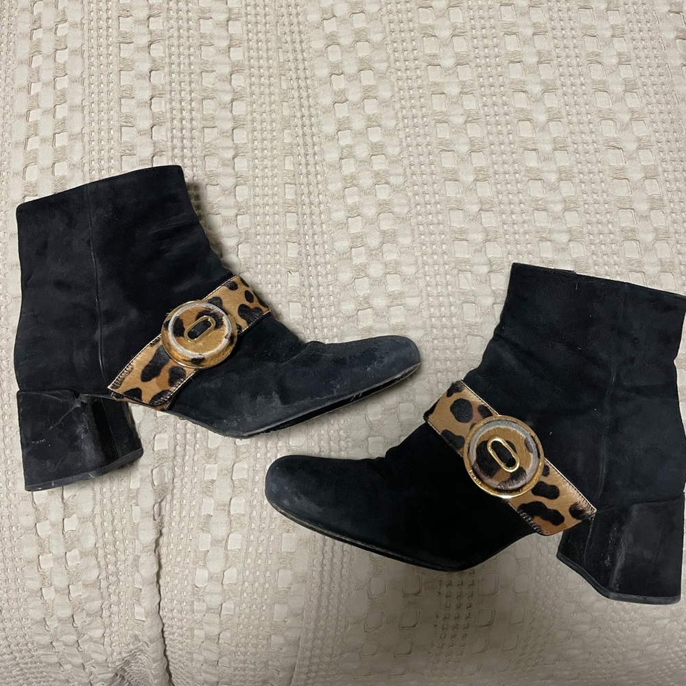 Prada Black Booties